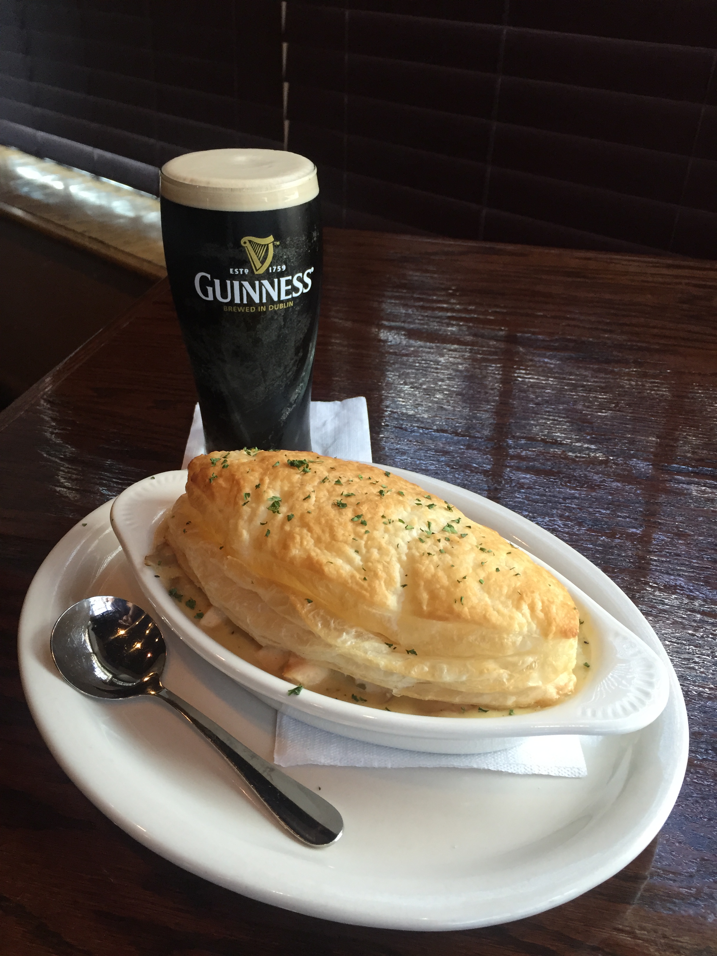 Homemade Chicken Pot Pie, The Celitic House Irish Pub & Restaurant Arlington VA