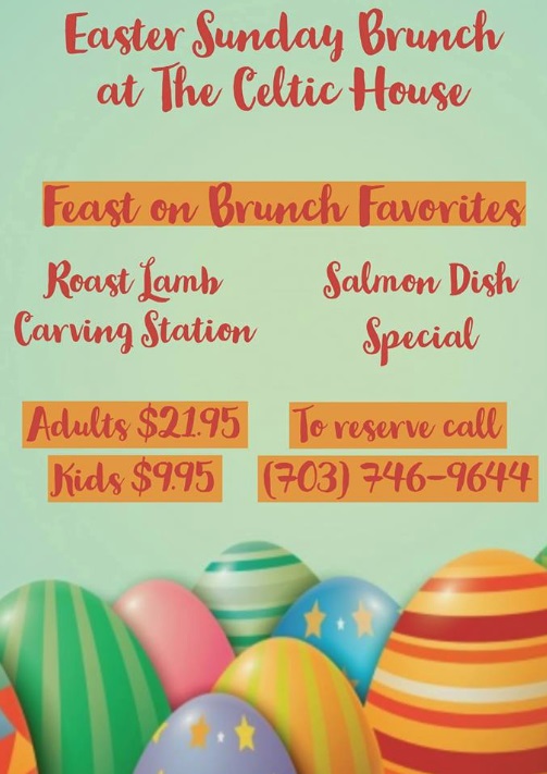 The Celtic House Easter Sunday Brunch 2019