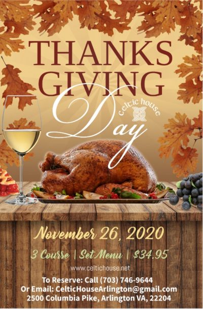 The Celtic House Thanksgiving Day 2020 Near You | The ...