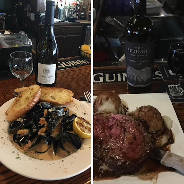 The Celtic House Prime Rib and Mussel Dinner Specials