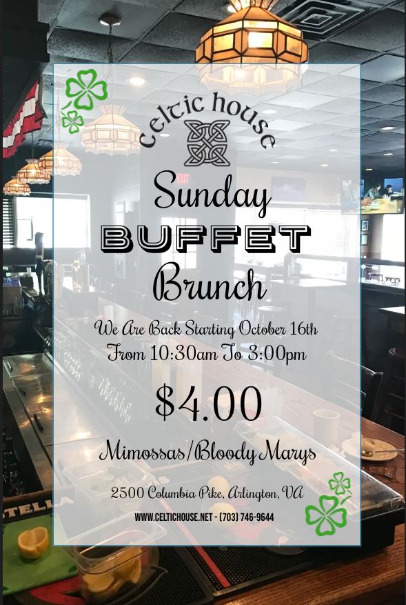 The Celtic House Sunday Brunch Buffet